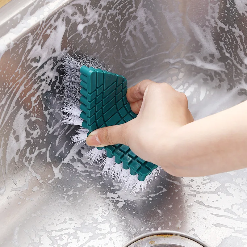 Bendable Cleaning Brush Household Kitchen Wash Basin Tile Floor Brush Bathroom Sink Wash Table Brush Fruit And Vegetable Brush
