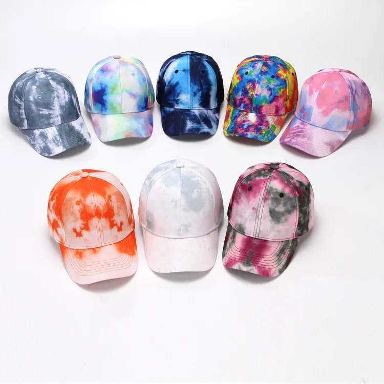 Baseball Cap New Men's And Women's Street Color Cap Spring And Summer Tie-dye Gradient Shading Sports Hat