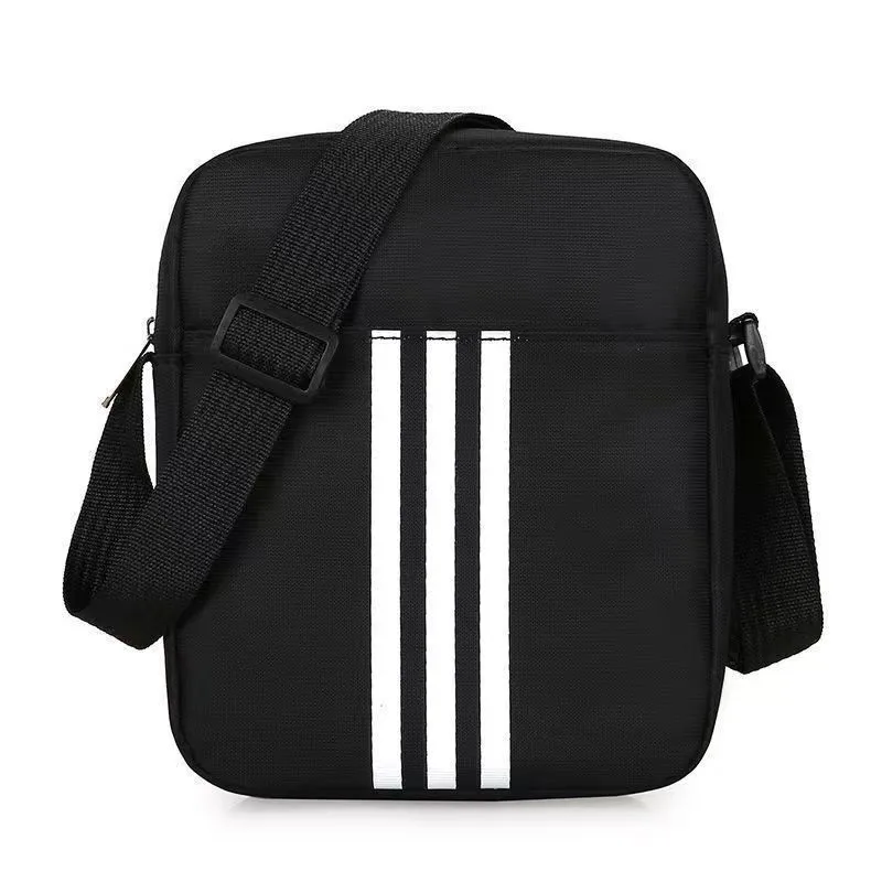 Printed Men's Bag  Trade Single Black Shoulder Messenger Bag Large Oxford Cloth Small Square Bag Leisure Sports Trendy Bag