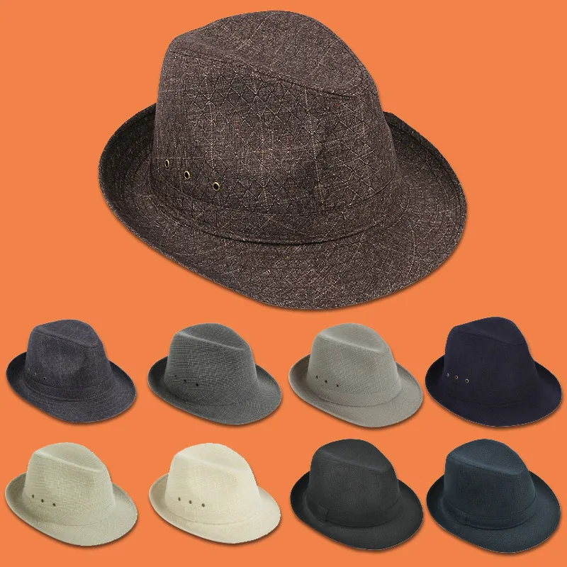 Top Hat Men's Middle-aged And Old Men's Jazz Hat Thickened Hat Fashionable Sports Outdoor Hat Wholesale