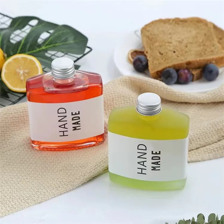 Casual Elegant Lady Solid Color Calcium Glass Beverage Bottle