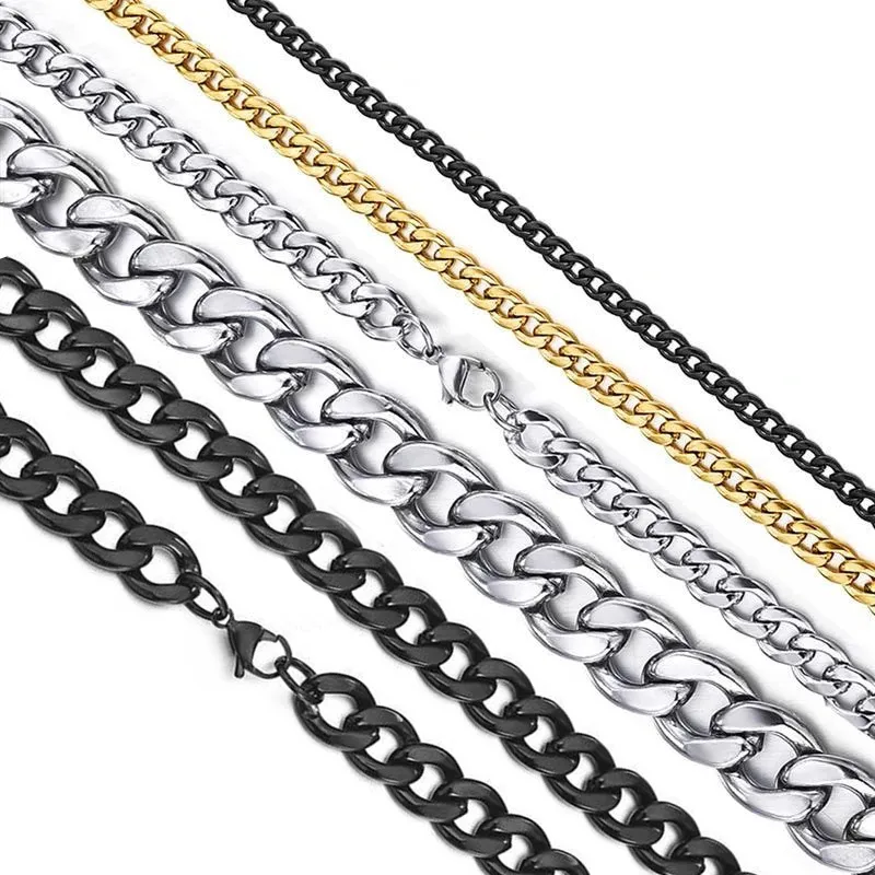 Simple Style Streetwear Geometric Titanium Steel Plating Unisex Necklace