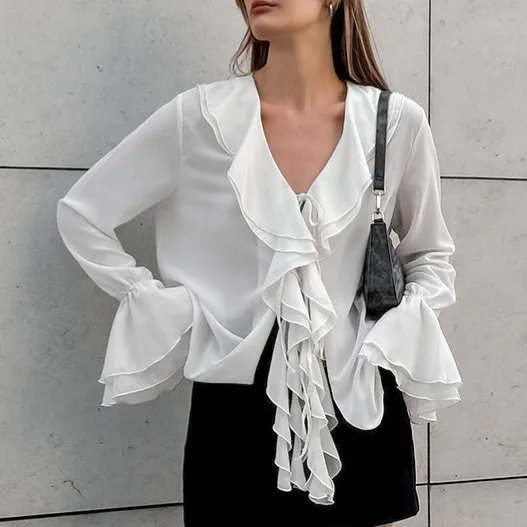 Women's Blouse Long Sleeve Blouses Vacation Simple Style Solid Color
