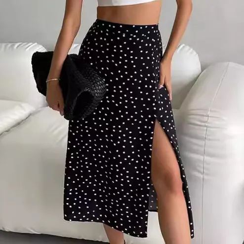 Women's Skirt Casual Vacation Polka Dots Midi Dress Holiday Daily