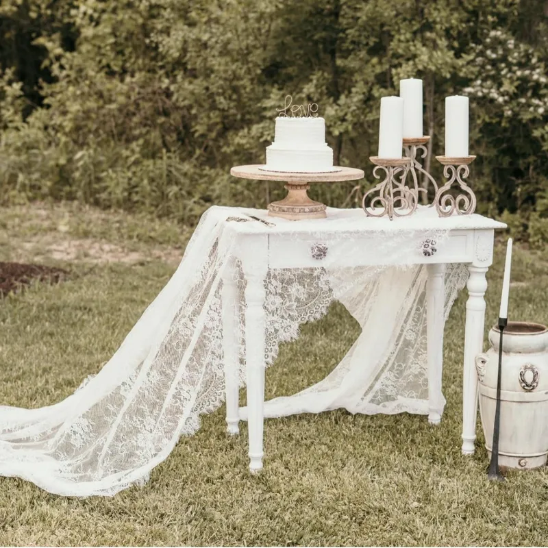 French Style Solid Color Polyester Tablecloths