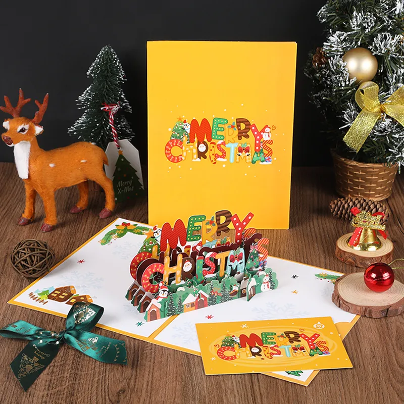 1 Piece Letter Holiday Festival Christmas Paper Card Simple Style