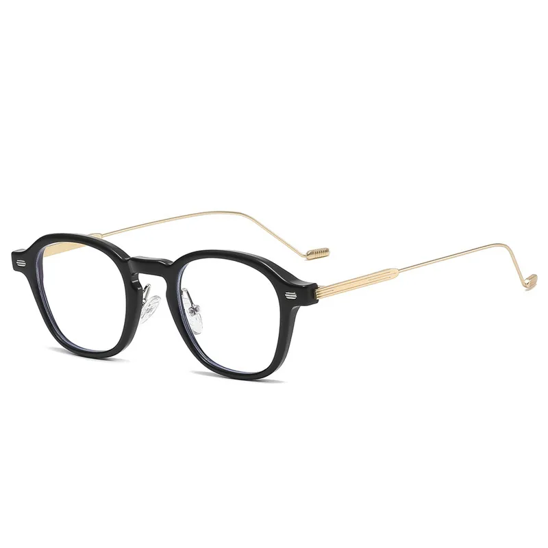 Basic Simple Style Solid Color Ac Round Frame Full Frame Glasses