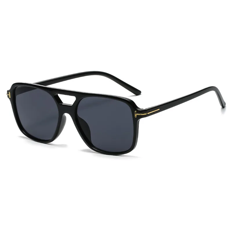 Retro Classic Style Solid Color Ac Square Full Frame Glasses