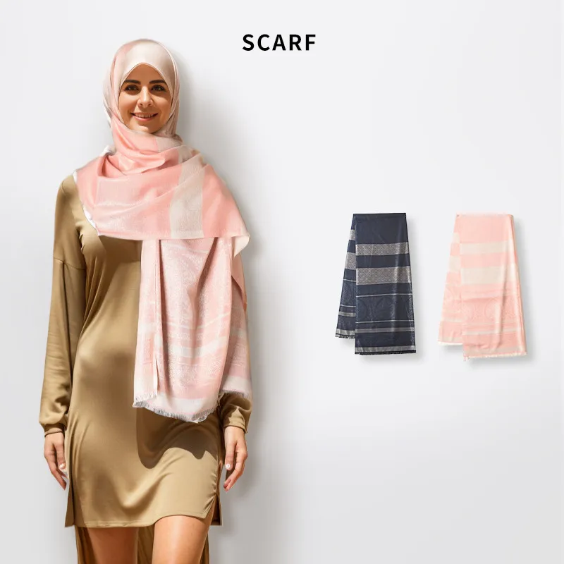 Women's Basic Simple Style Solid Color Polyester Silk Scarf