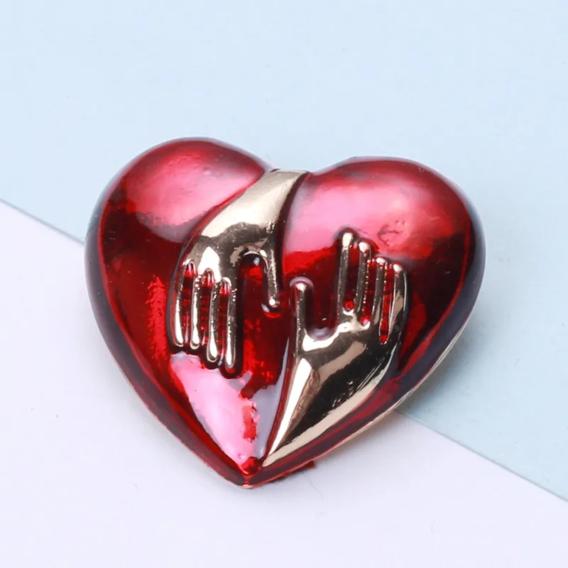 Simple Style Classic Style Heart Shape Alloy Women's Brooches