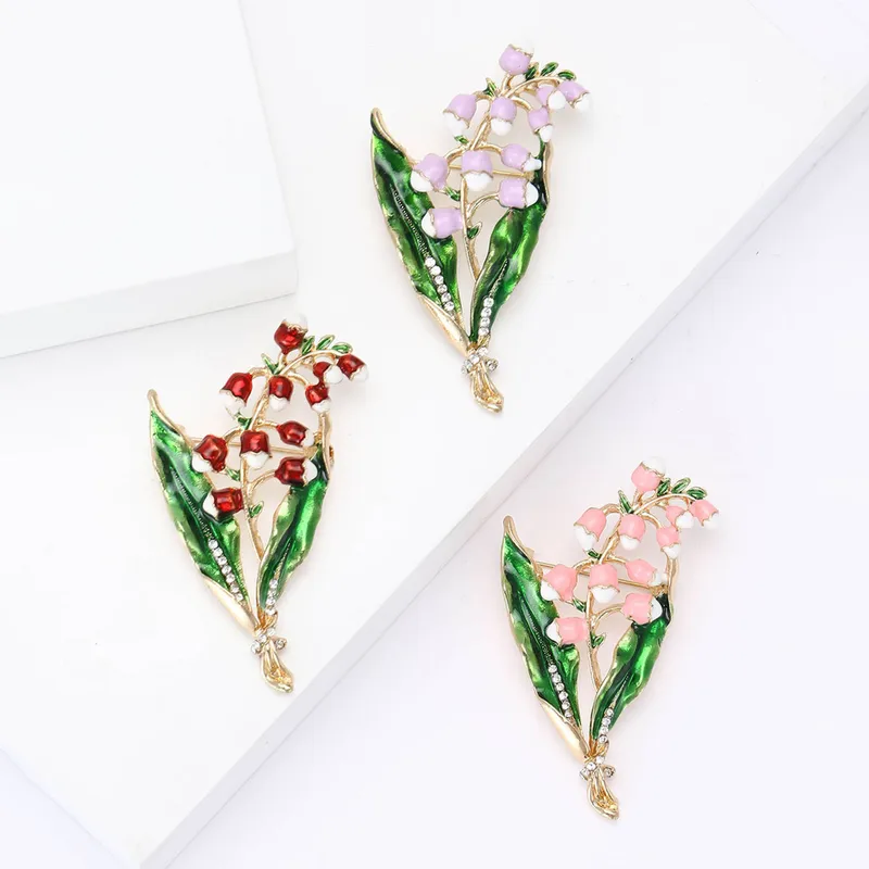 Elegant Simple Style Flower Alloy Enamel Women's Brooches