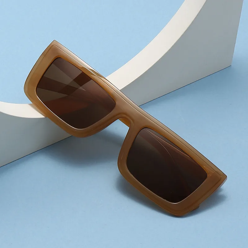 Punk Ethnic Style Solid Color Ac Square Full Frame Glasses