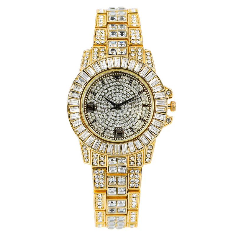 Glam Sparkly Jewelry Buckle Quartz