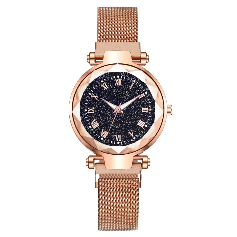 Simple Style Starry Sky Suction Buckle Quartz