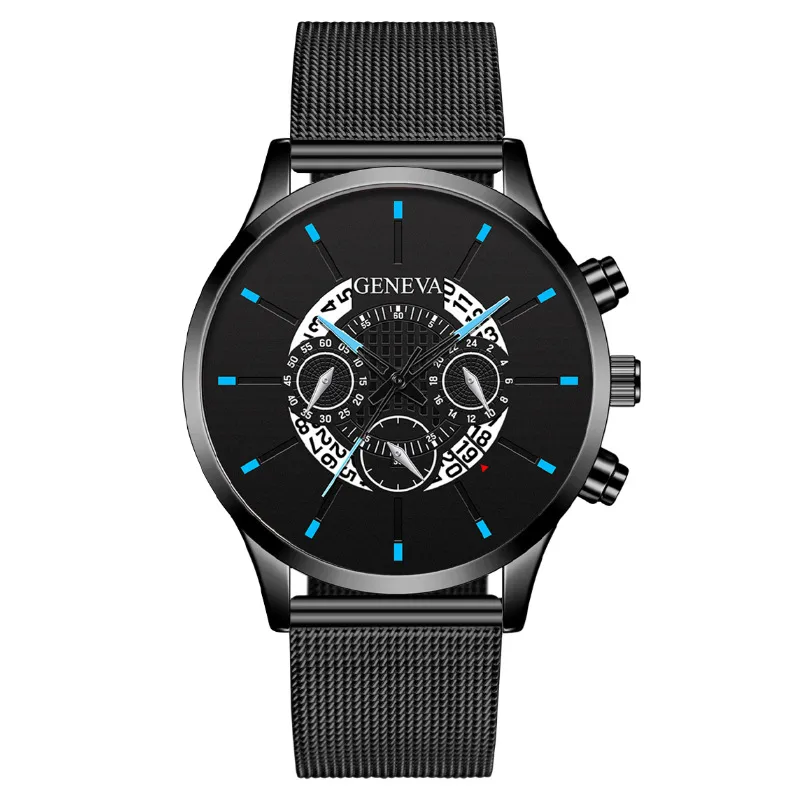Simple Style Streetwear Color Block Buckle Quartz
