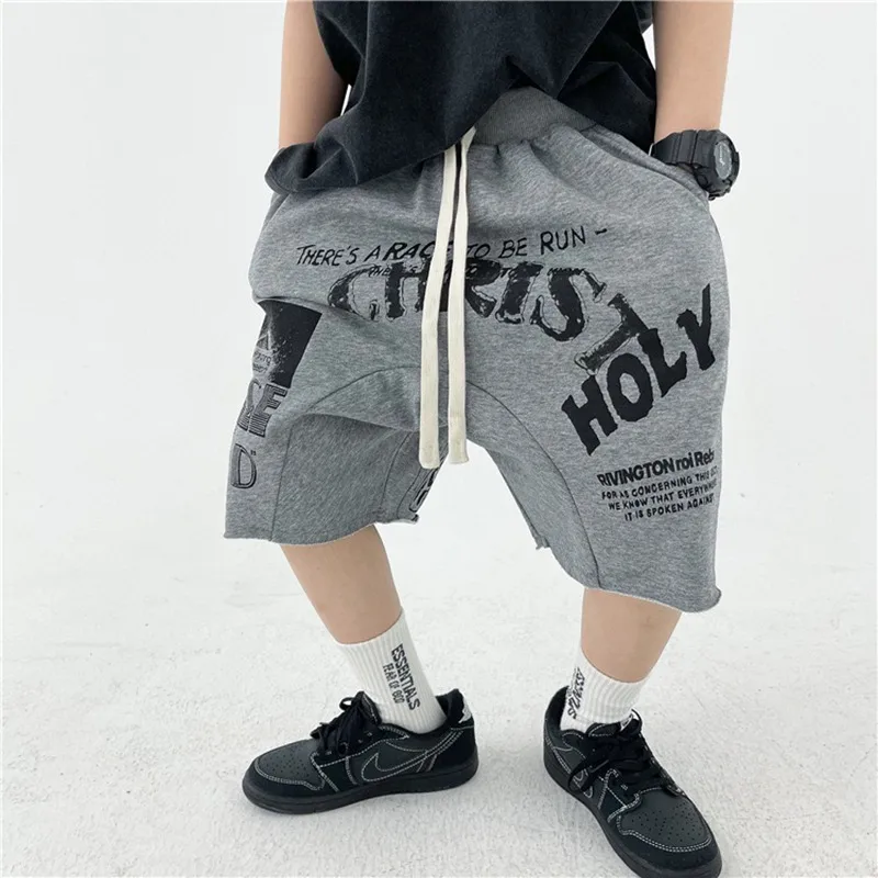 Boy'S Streetwear Letter Cotton
