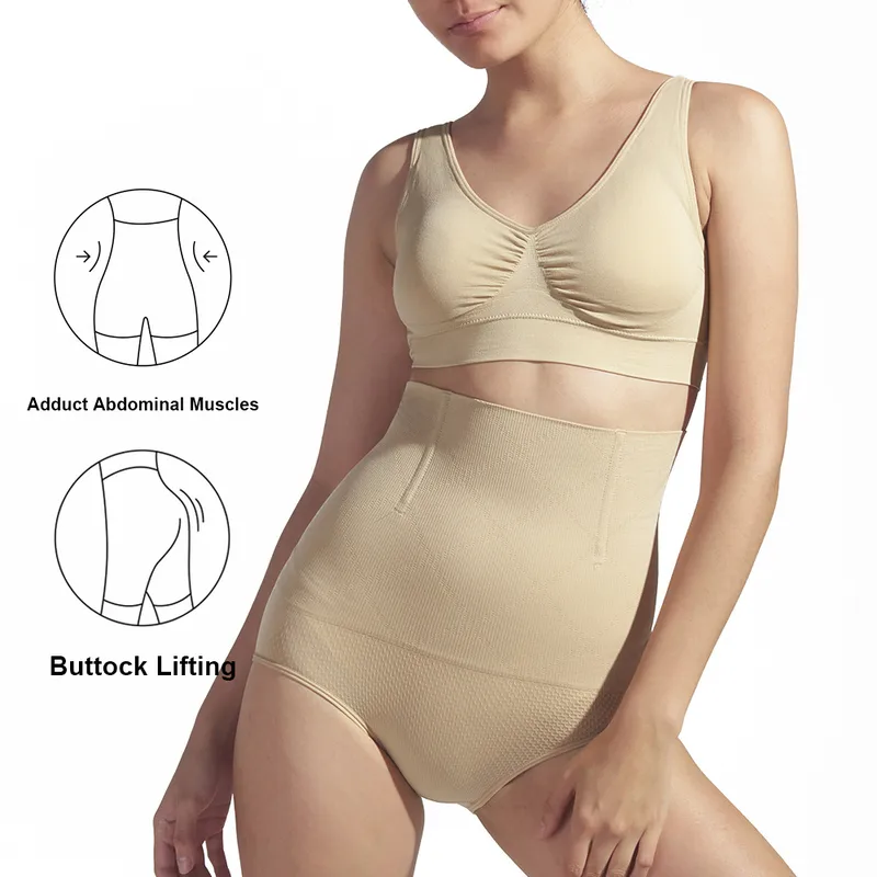 Solid Color Butt Lift Tummy Control Shaping Underwear