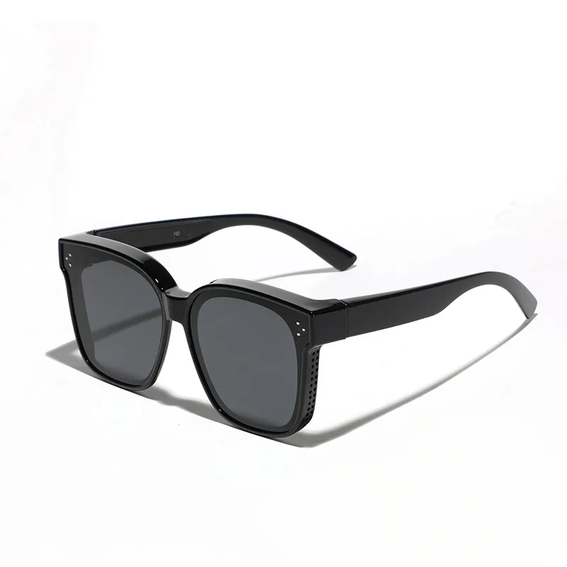 Punk Streetwear Solid Color Tac Square Full Frame Glasses