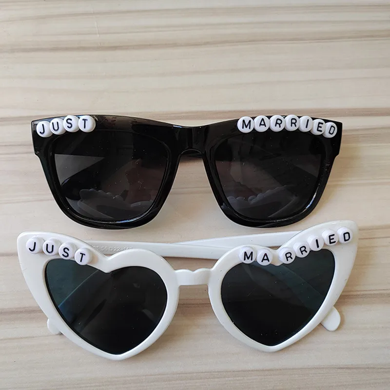 Streetwear Solid Color Plastic Heart Shape Full Frame Glasses
