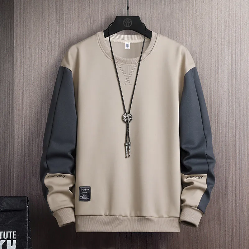 Men's Sport Hoodie Round Neck Loose Fit Casual Couple's Fashion Youth Spring Autumn Sweatshirt