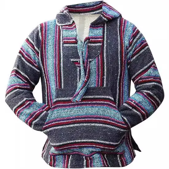 Tribal Style Men's Hoodie With 3D Printed Design, Comfortable Long Sleeve Pullover For Casual Wear