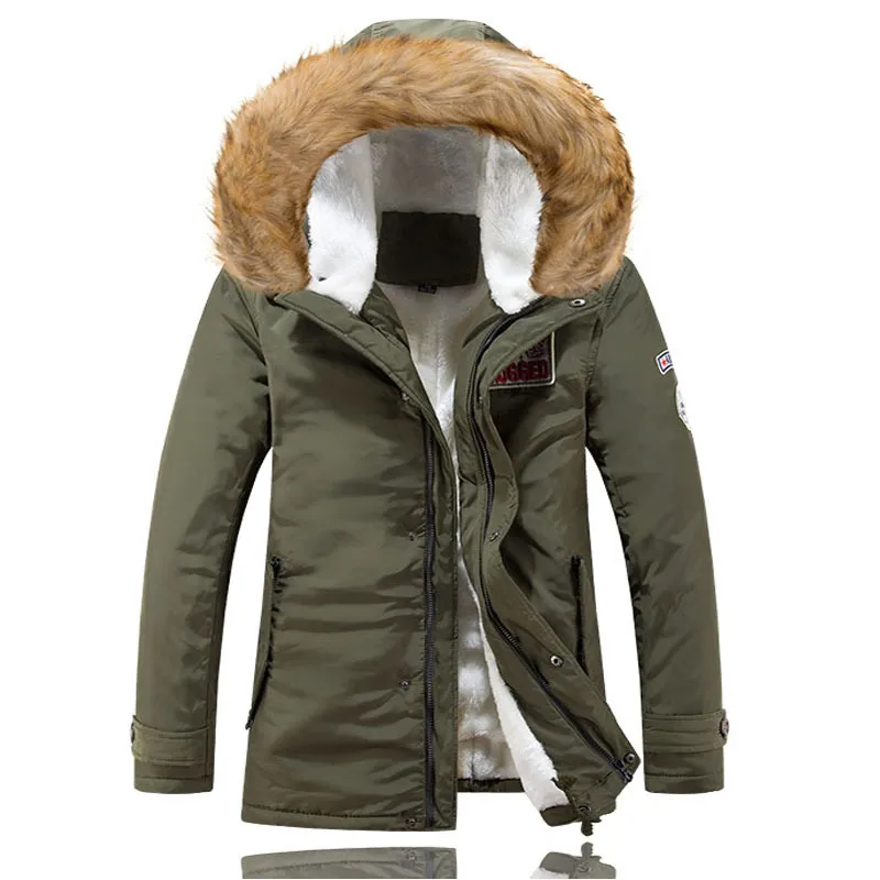 Men's Casual Winter Hooded Quilted Coat With Fleece Lining - Ultra Warm Thermal Jacket For Cold Weather