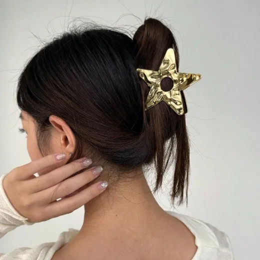 Women's Streetwear Star Metal Plating Hair Claws