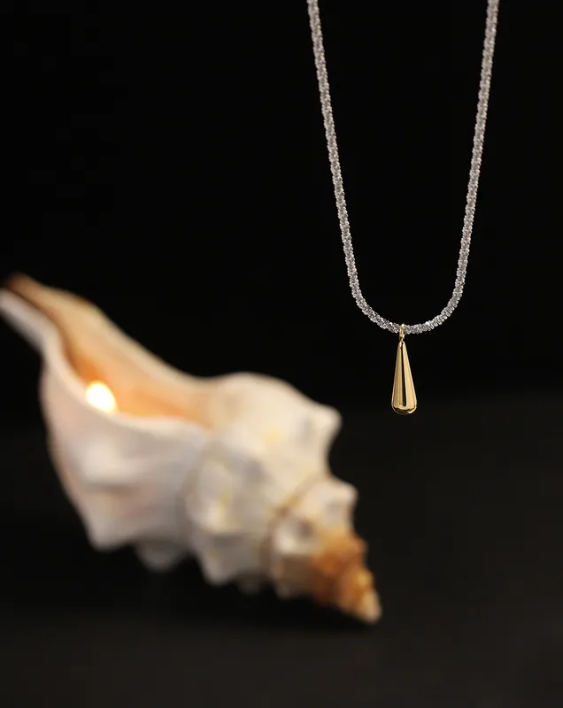 Elegant Simple Style Geometric 304 Stainless Steel Titanium Steel Plating 18K Gold Plated Women's Pendant Necklace