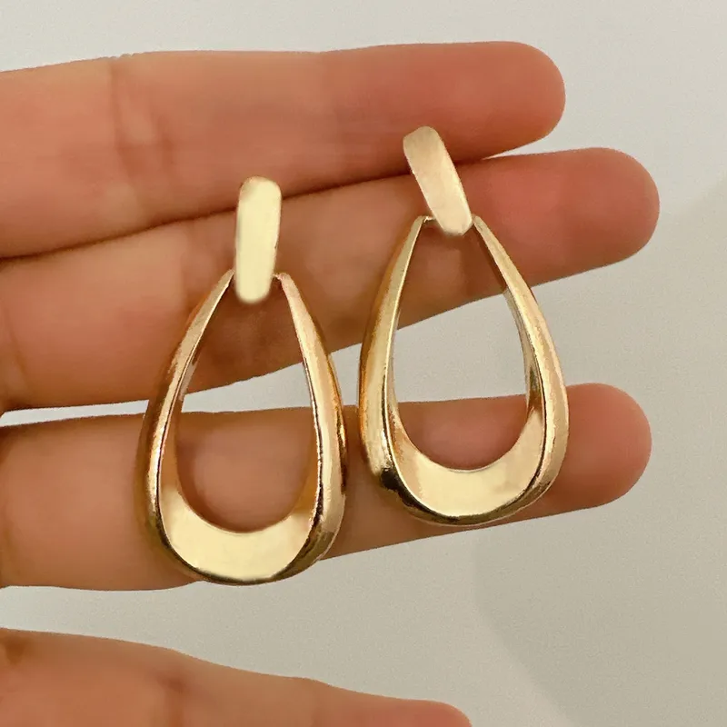 1 Pair Simple Style Classic Style Geometric Plating Alloy Drop Earrings