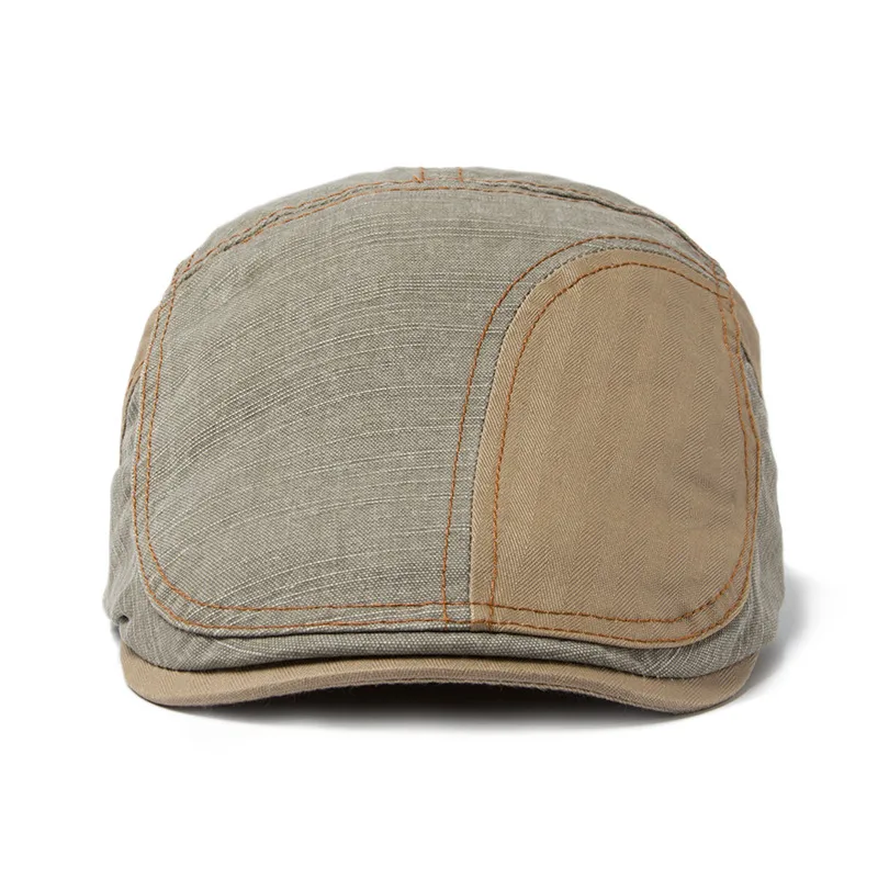Unisex Retro Simple Style Color Block Curved Eaves Baseball Cap