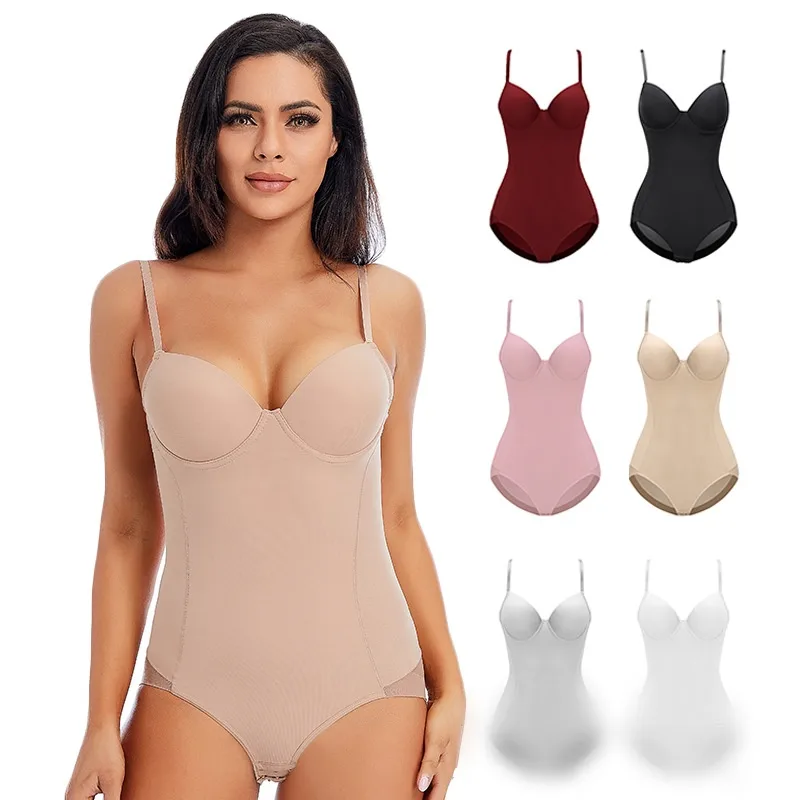 Solid Color Stereotype Waist Support Gather Shaping Underwear