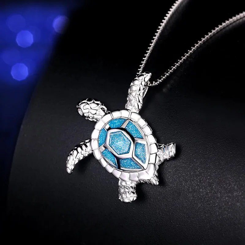 Cute Tortoise Copper Enamel Plating Women's Necklace