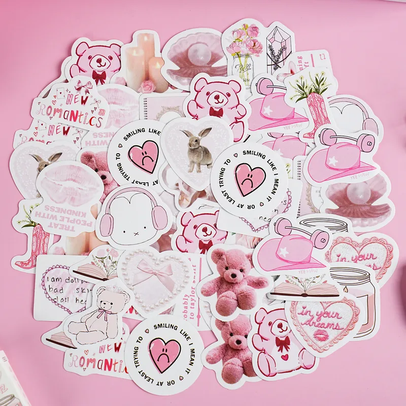 1 Set Animal Letter Learning School Graduation Paper Cartoon Style Cute Simple Style Stickers