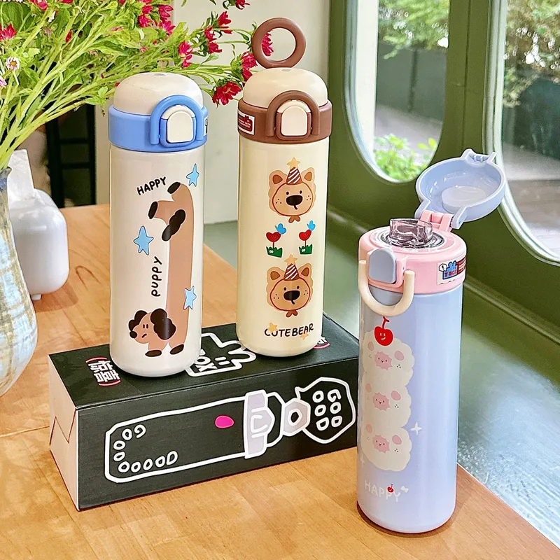 Cute Cartoon 304 Stainless Steel 316 Stainless Steel  Thermos Cup 1 Piece