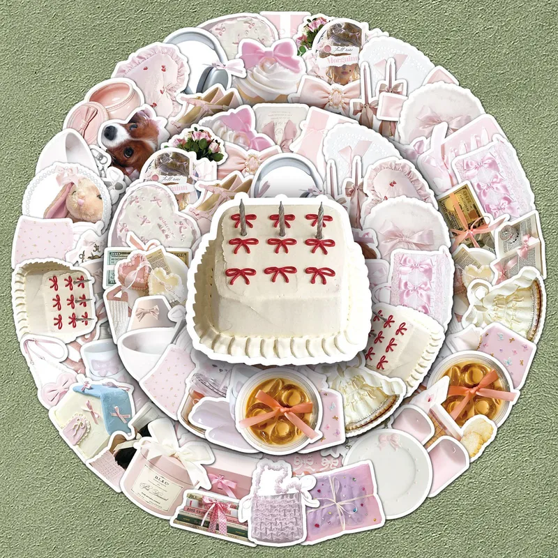 1 Set Cake School Graduation PVC Self-adhesive Princess Cute Stickers