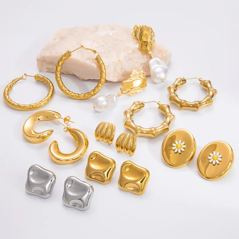 1 Pair Elegant Glam Luxurious Infinity 304 Stainless Steel Earrings