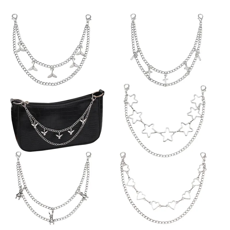 Alloy Star Heart Shape Bag Strap