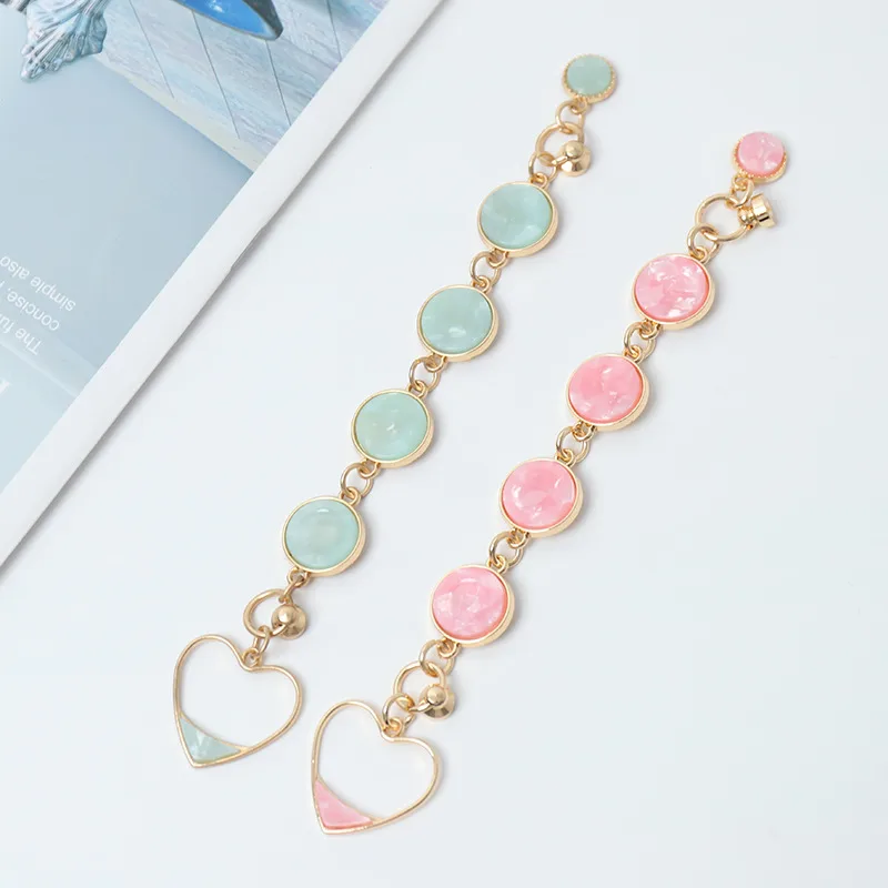 Metal Heart Shape Cute Modern Style Mobile Phone Chain Phone Cases