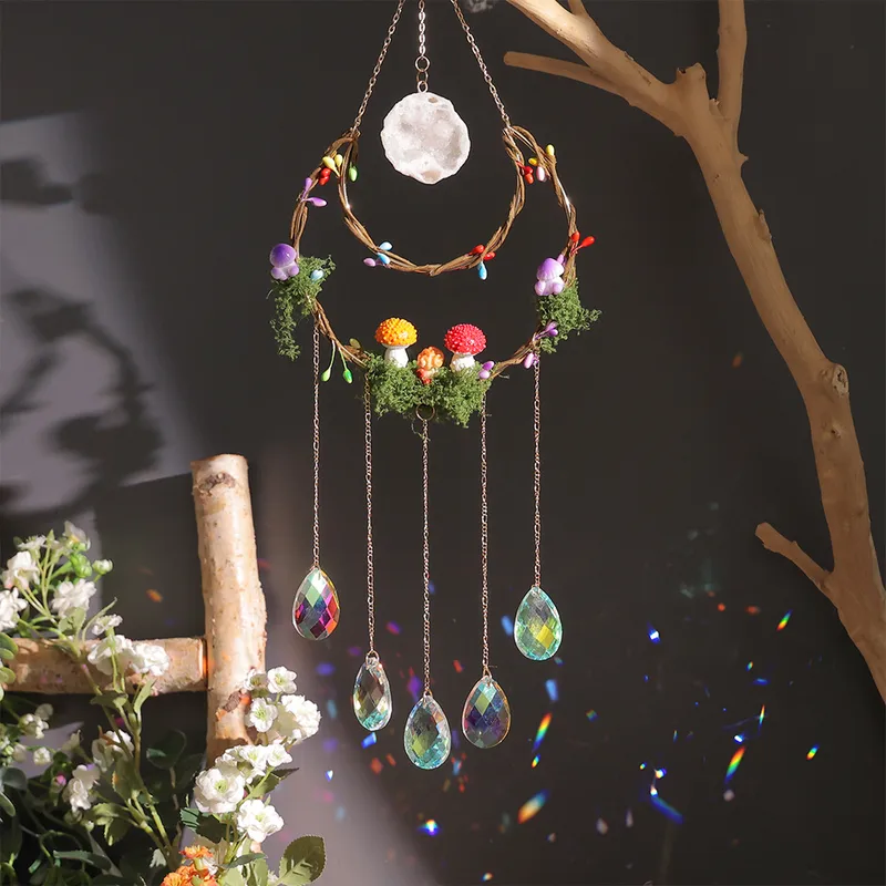 1 Piece Moon Mushroom Indoor Crystal Romantic Simple Style