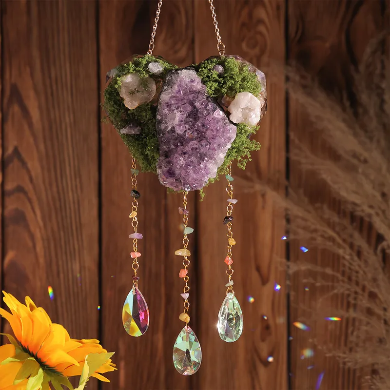 1 Piece Heart Shape Indoor Birthday Crystal Gravel Cute Romantic