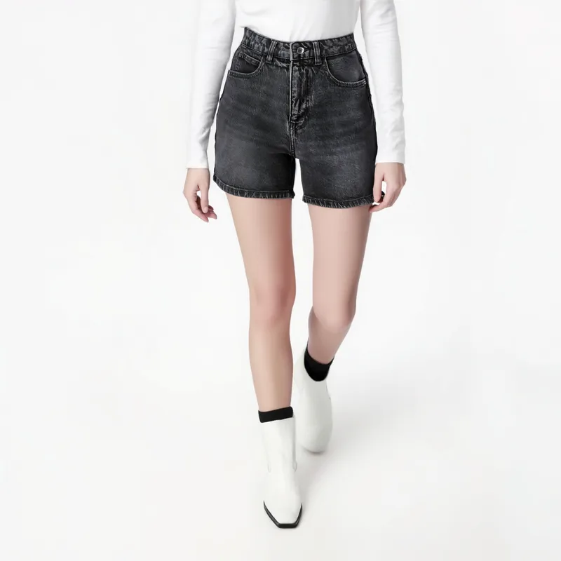 Women's Casual Daily Simple Style Solid Color Shorts Jeans