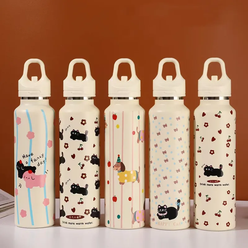 Cute Animal Solid Color 304 Stainless Steel 316 Stainless Steel  Thermos Cup 1 Piece
