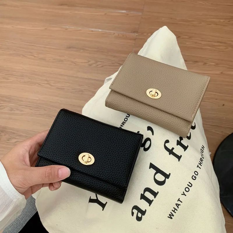 Women's Solid Color Pu Lock Clasp