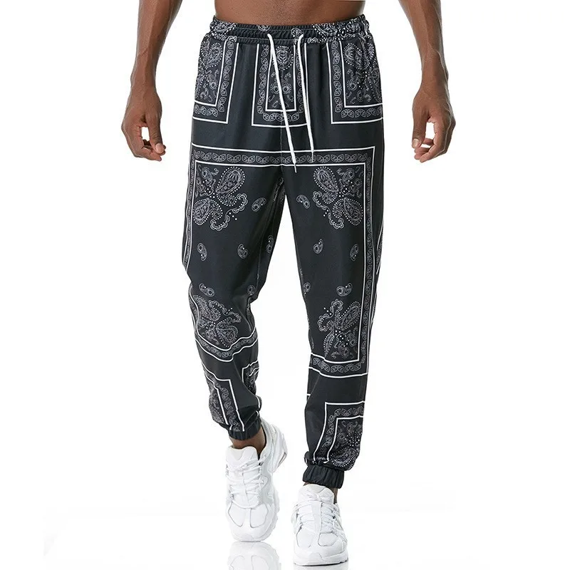 Men's Casual Pants With 3D Printed Paisley Pattern - Comfortable Trousers For Everyday Wear