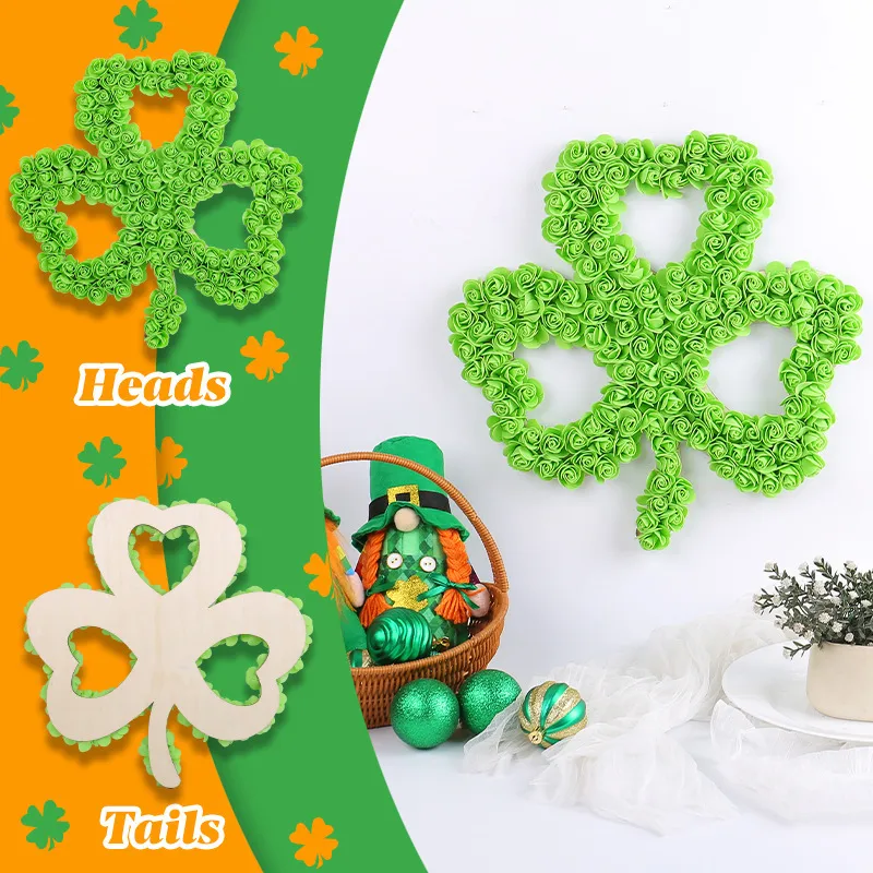 Casual Shamrock Flower Plastic Artificial Decorations