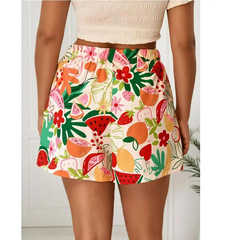Women's Daily Casual Tropical Flower Shorts Shorts