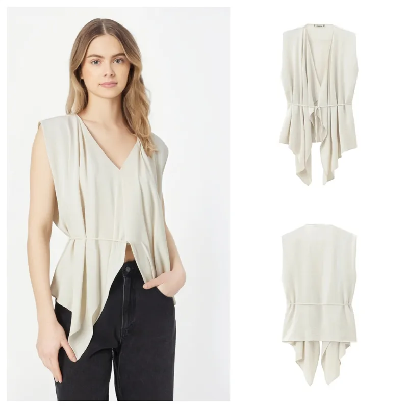Women's Blouse Sleeveless Blouses Elegant Solid Color
