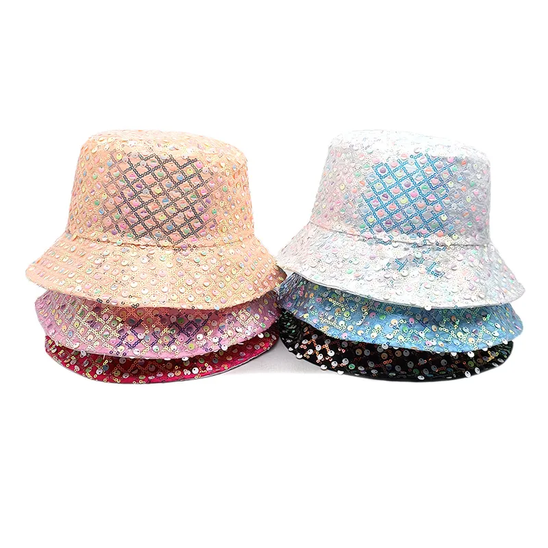 Unisex Retro Geometric Wide Eaves Bucket Hat