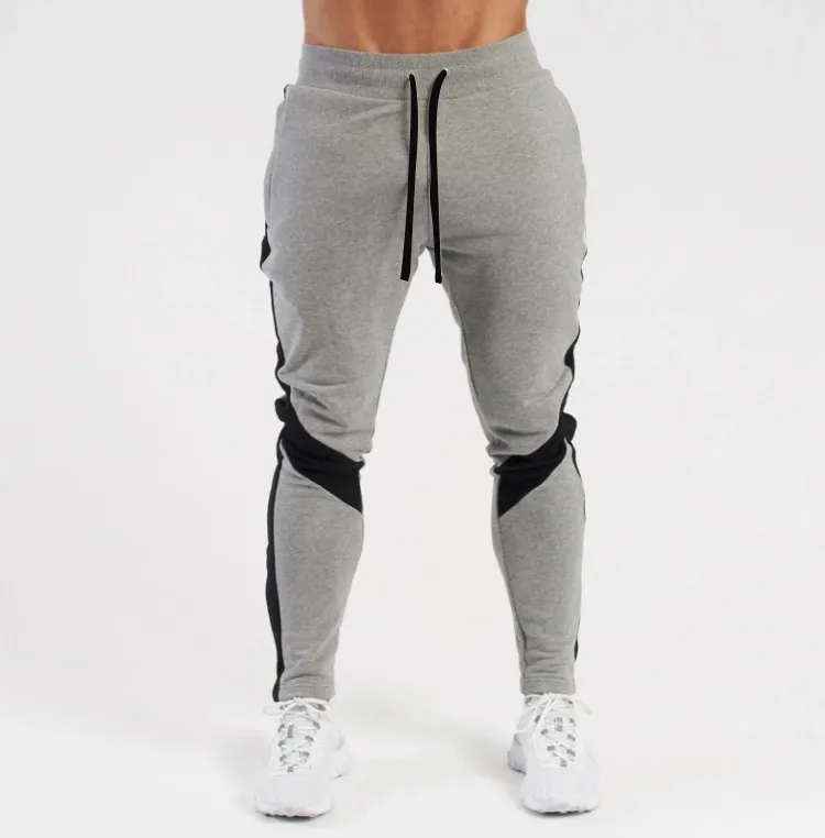 Men's Winter Color Block Fleece - Lined Thermal Tapered Joggers, Casual Sport Pants For Gym And Outdoor Activities