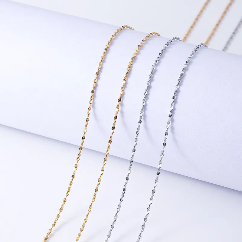 Basic Simple Style Solid Color Titanium Steel Plating DIY Jewelry Accessories